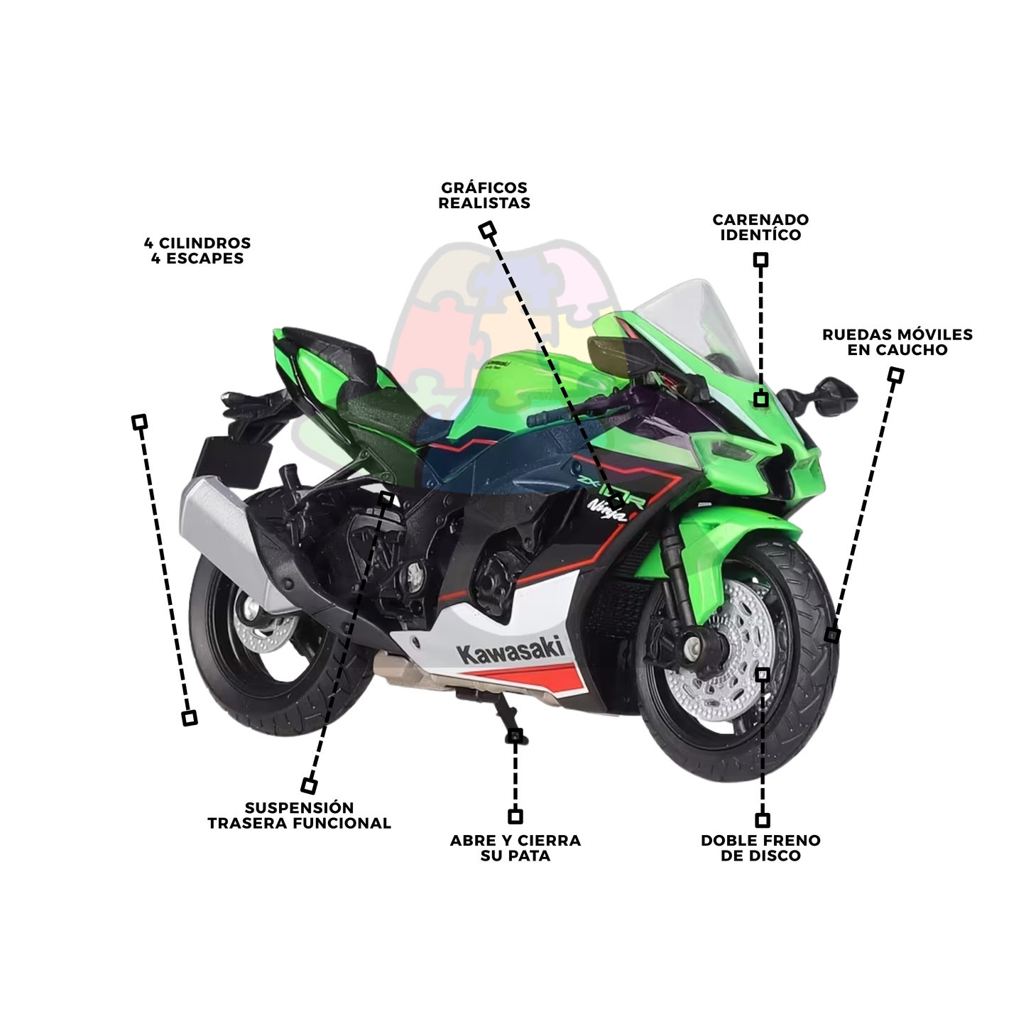 Moto Kawasaki NINJA ZX 10 R | 1/18