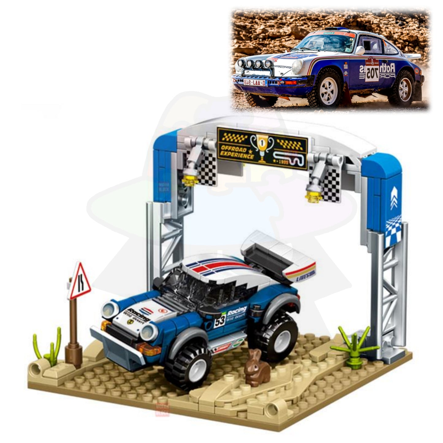 LEGO Porsche 911 SC Dakar + Escenario