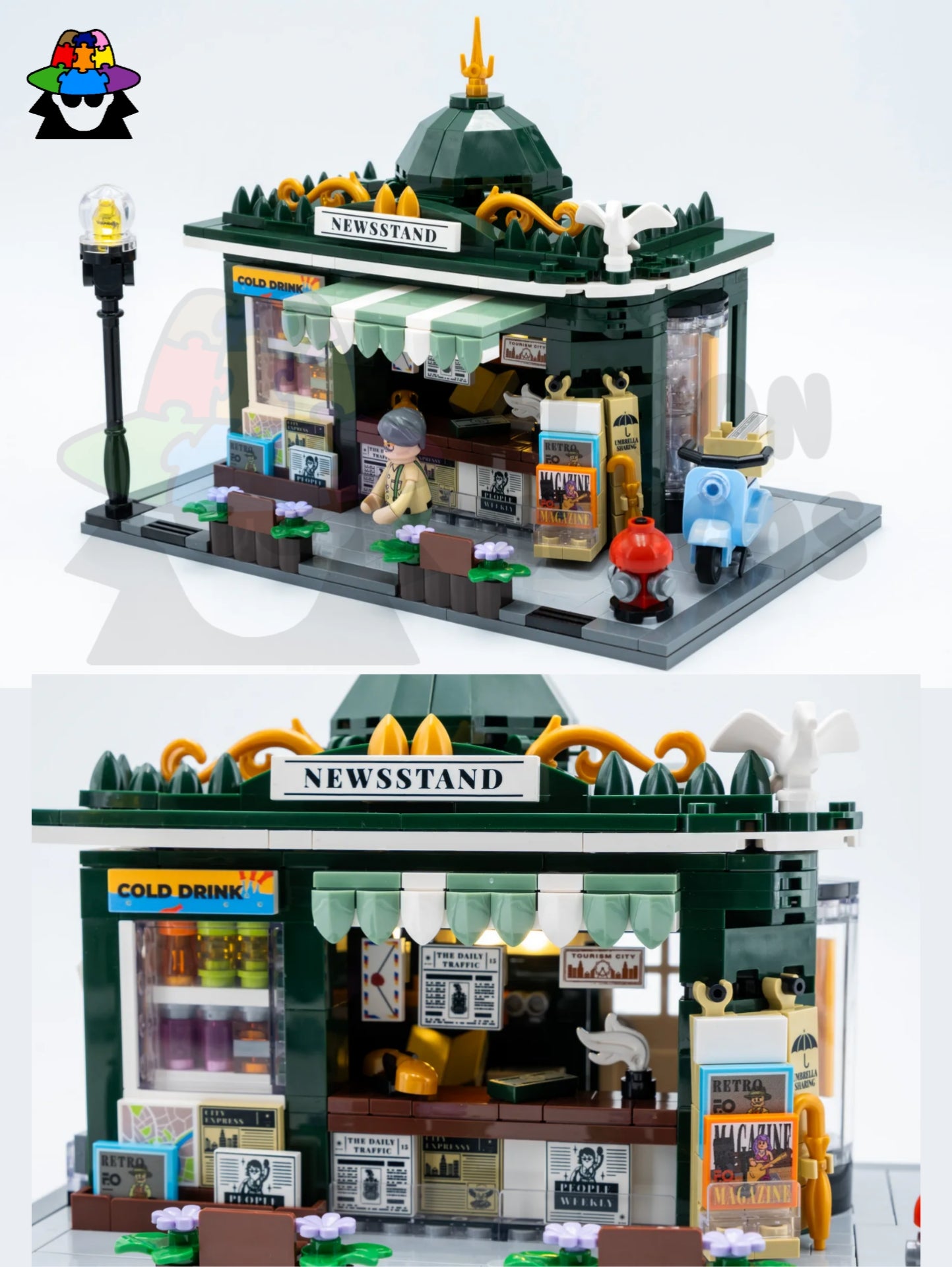 LEGO Newsstand / Tiendita + Set Iluminación