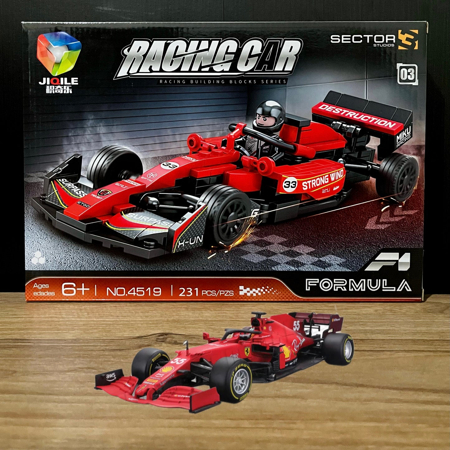 LEGO Formula 1 Ferrari (#3) + 1 Muñeco