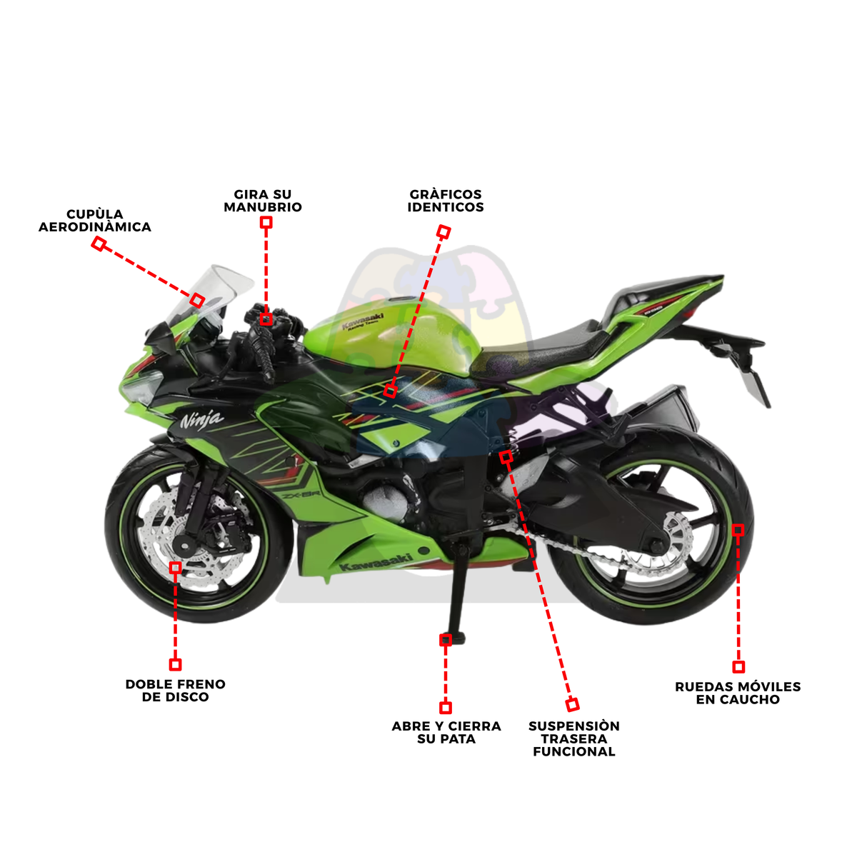 Moto Kawasaki NINJA ZX 6 R | 1/12