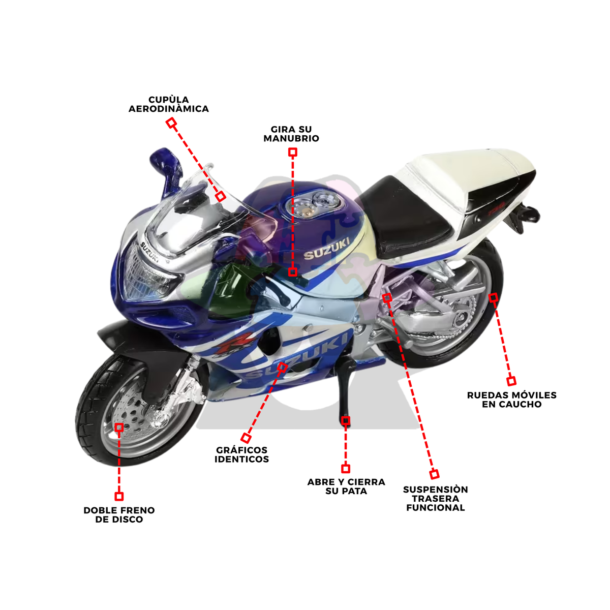 Moto Suzuki GSX R 750 | 1/18