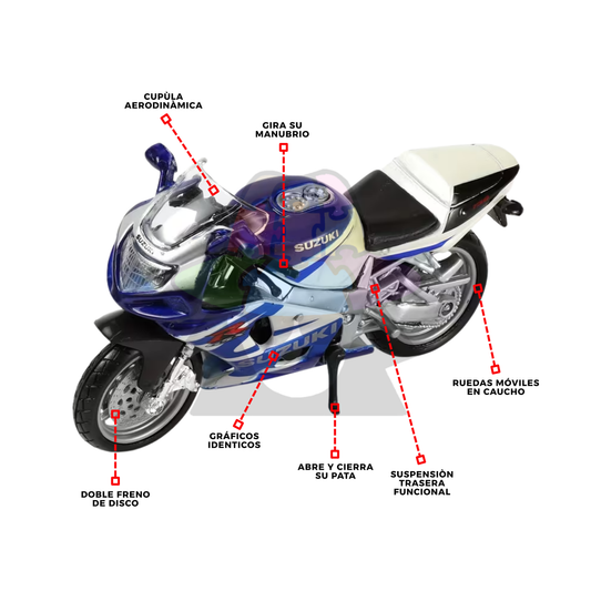 Moto Suzuki GSX R 750 | 1/18