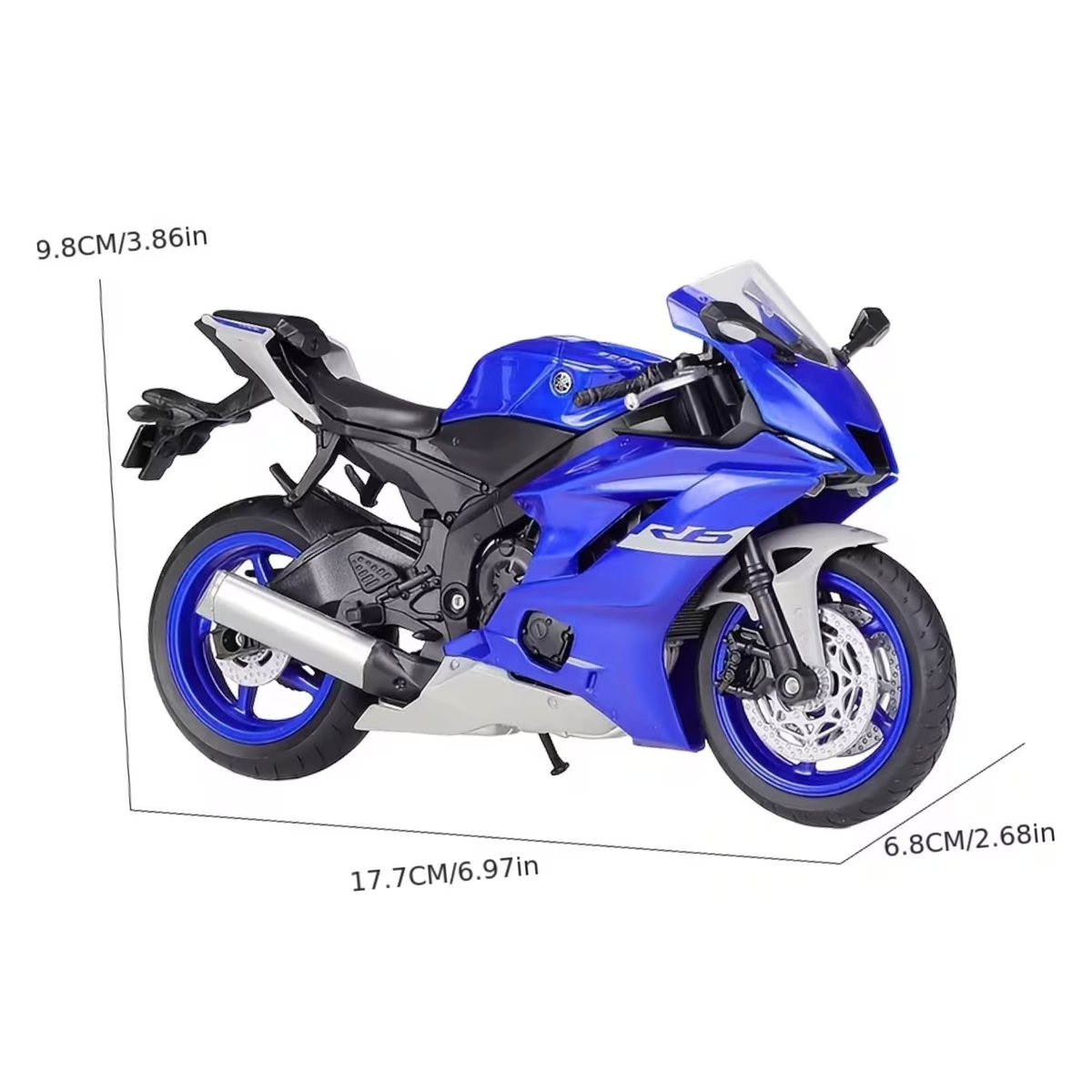 Moto Yamaha YZF - R6 | 1/12 + Caballete