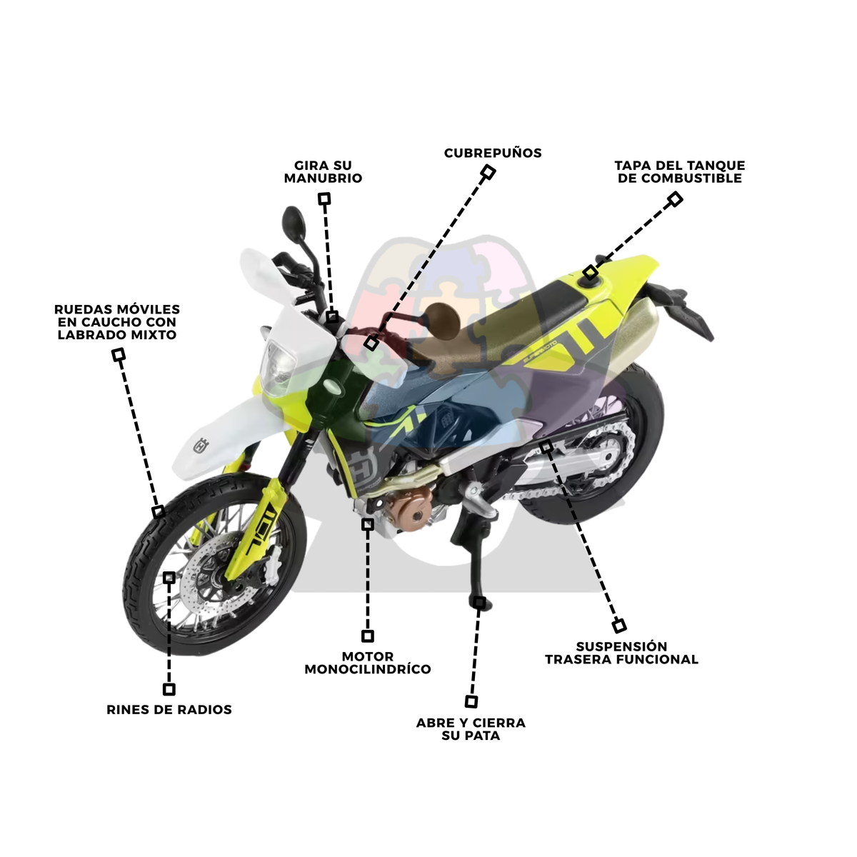 Moto Husqvarna 701 SuperMoto 1/12