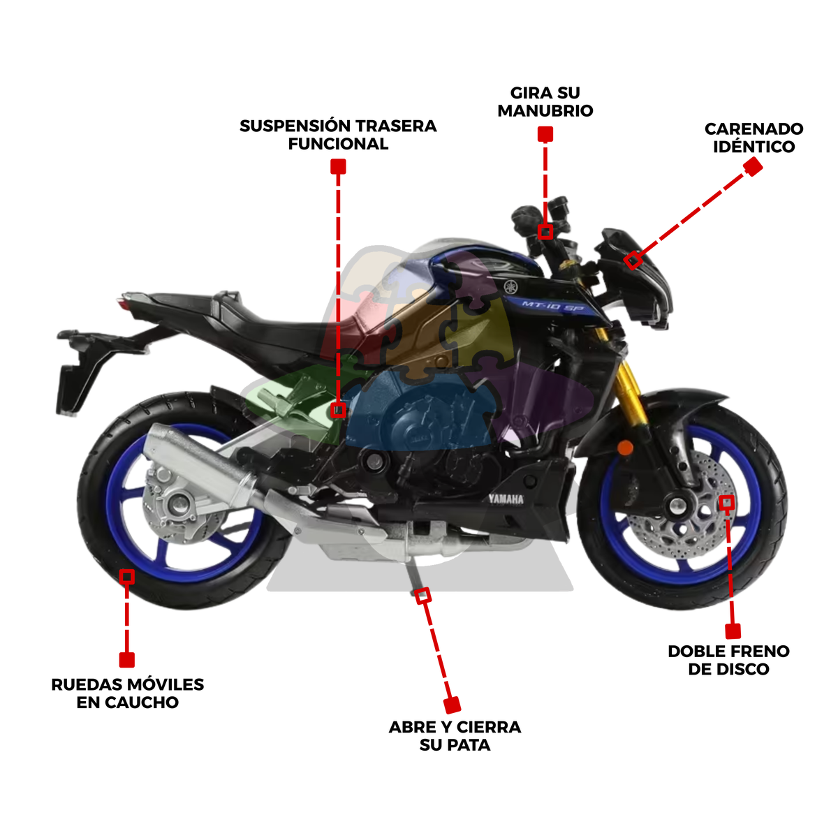 Moto Yamaha MT 10 SP | 1/18