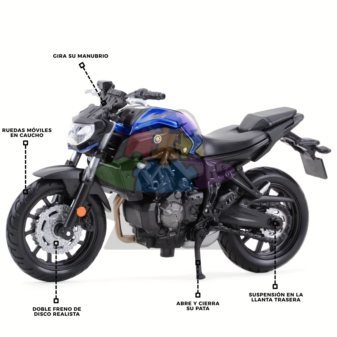 Moto Yamaha MT 07 | 1/18