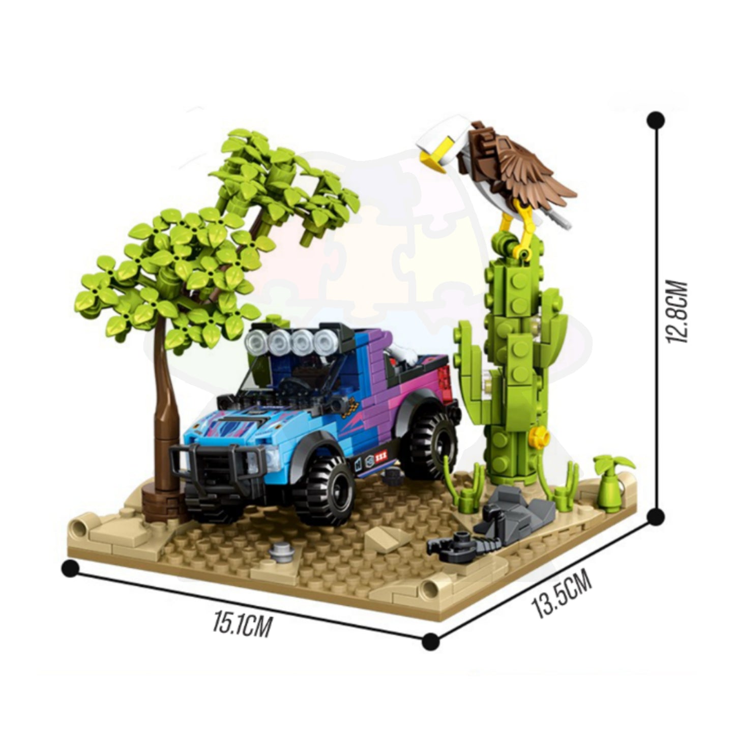 LEGO Trophy Truck 1100HP Ken Block + Escenario