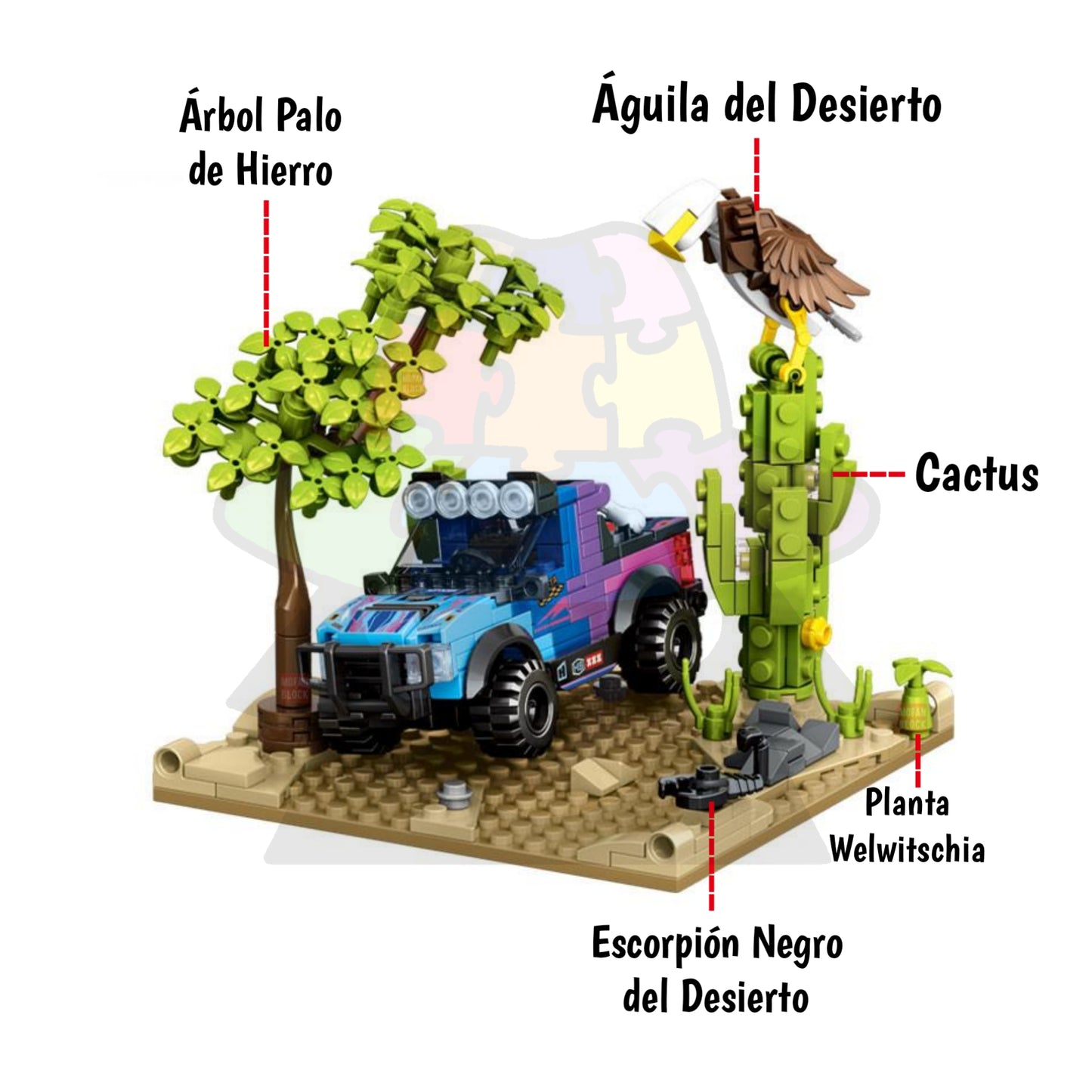 LEGO Trophy Truck 1100HP Ken Block + Escenario