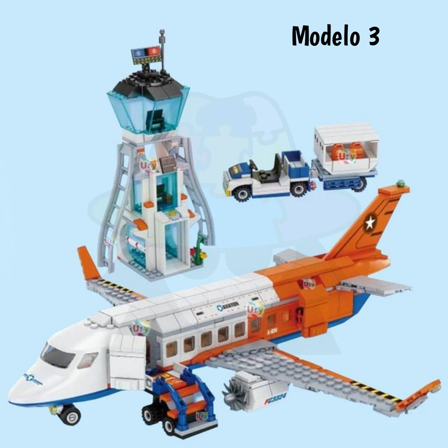 LEGO Avión + Helicóptero + Aeropuerto | 3 en 1