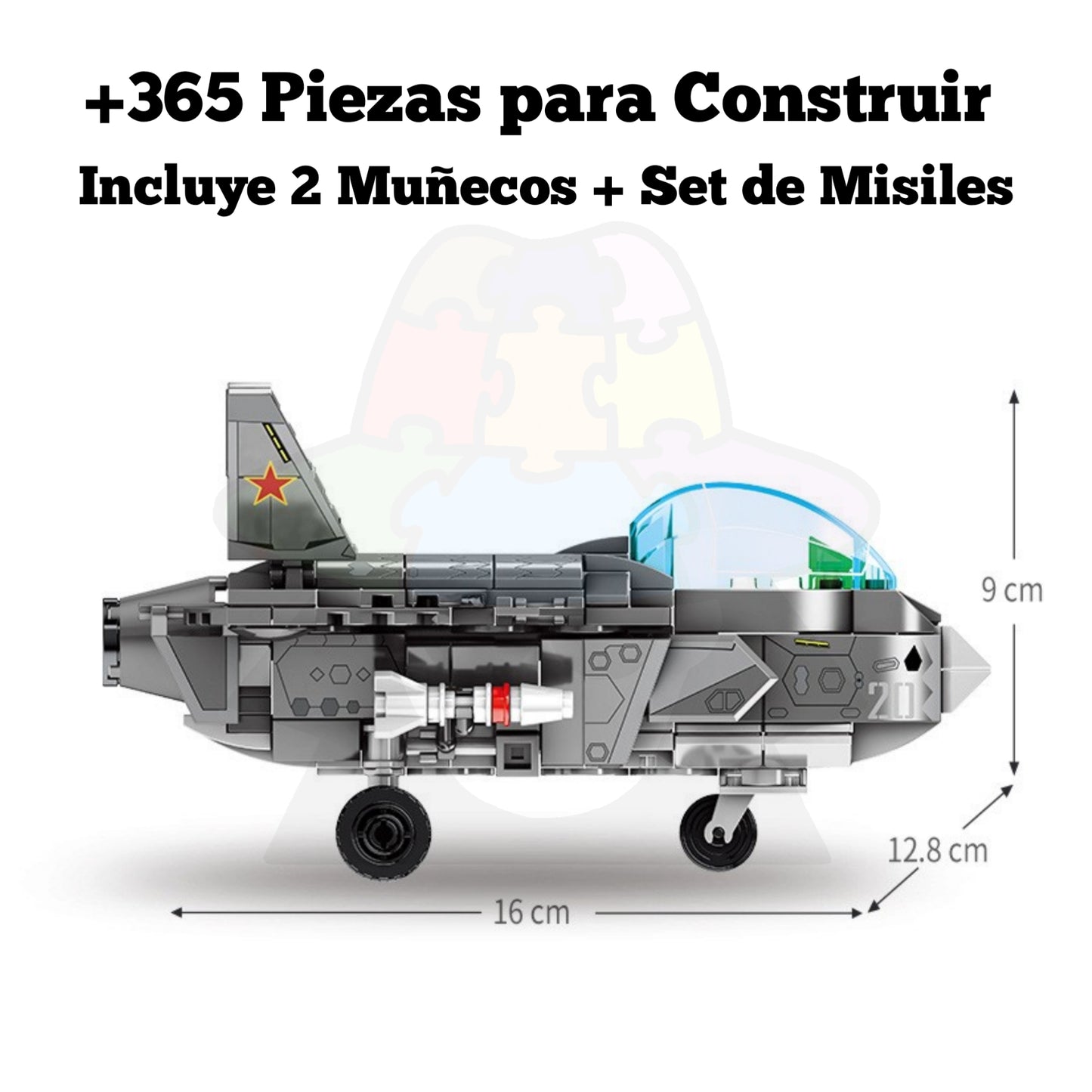 LEGO Avión de Combate J-20 + 2 Muñecos
