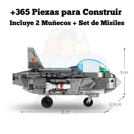 LEGO Avión de Combate J-20 + 2 Muñecos