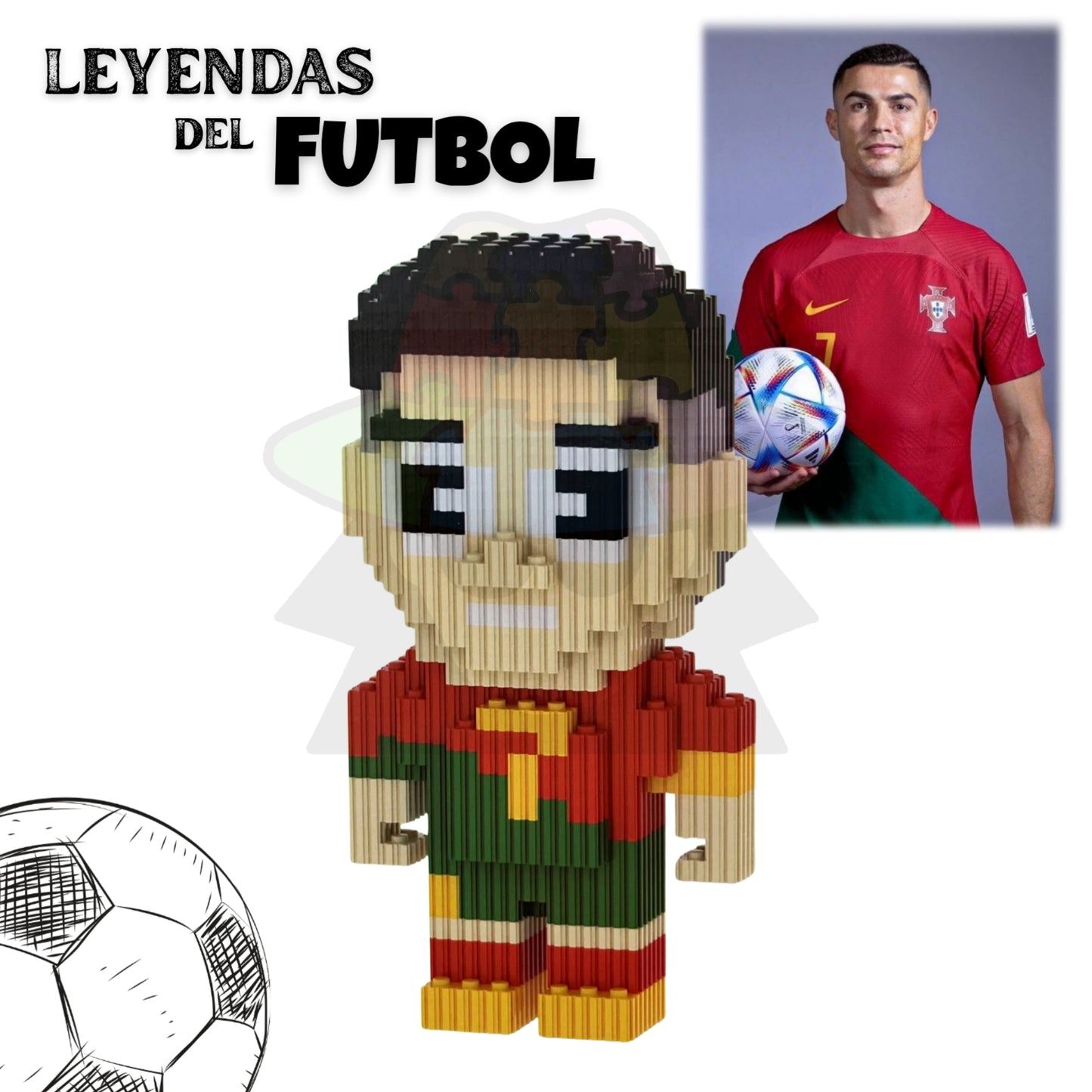 Armable 3D Cristiano Ronaldo | +1200 Piezas
