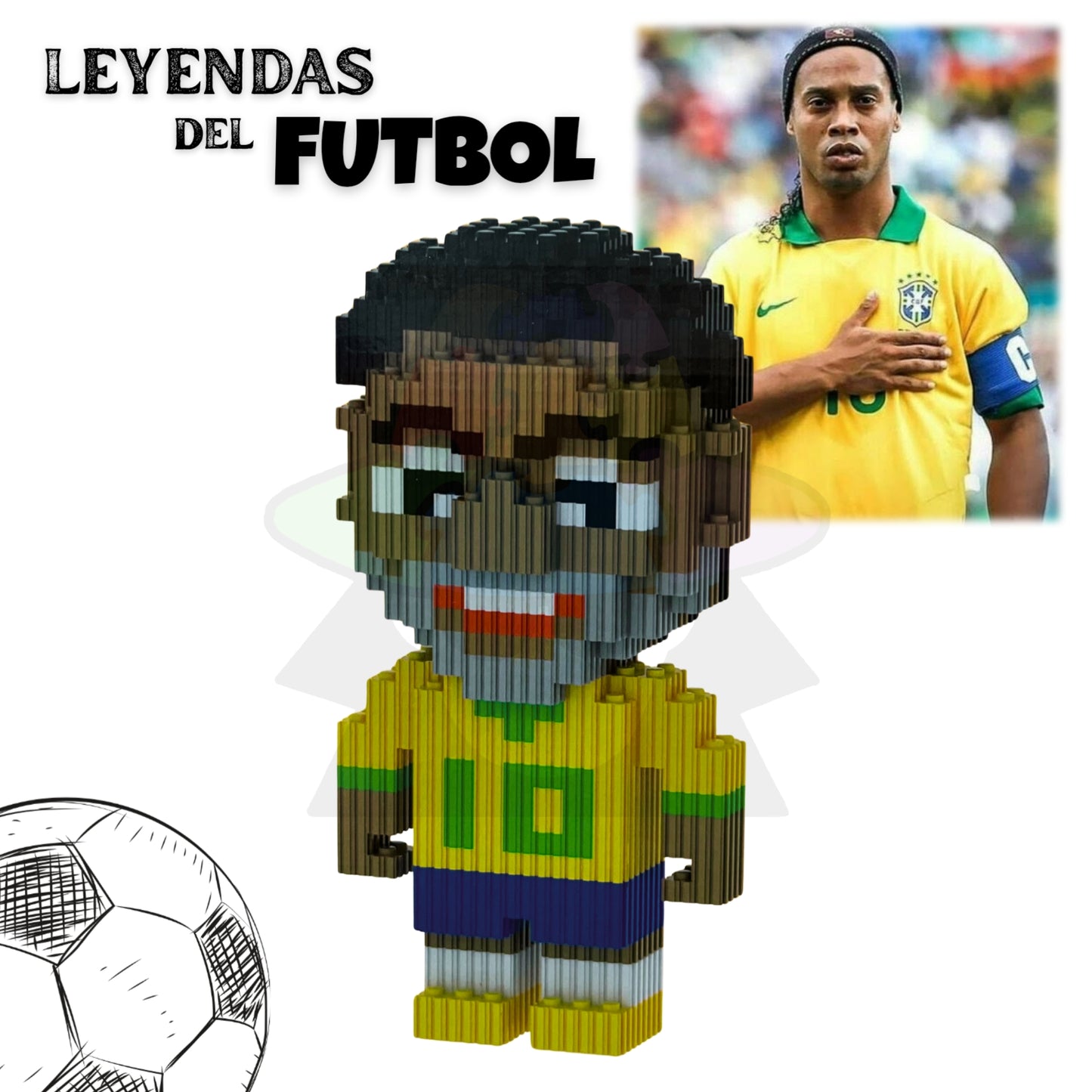 Armable 3D Ronaldinho | +1200 Piezas