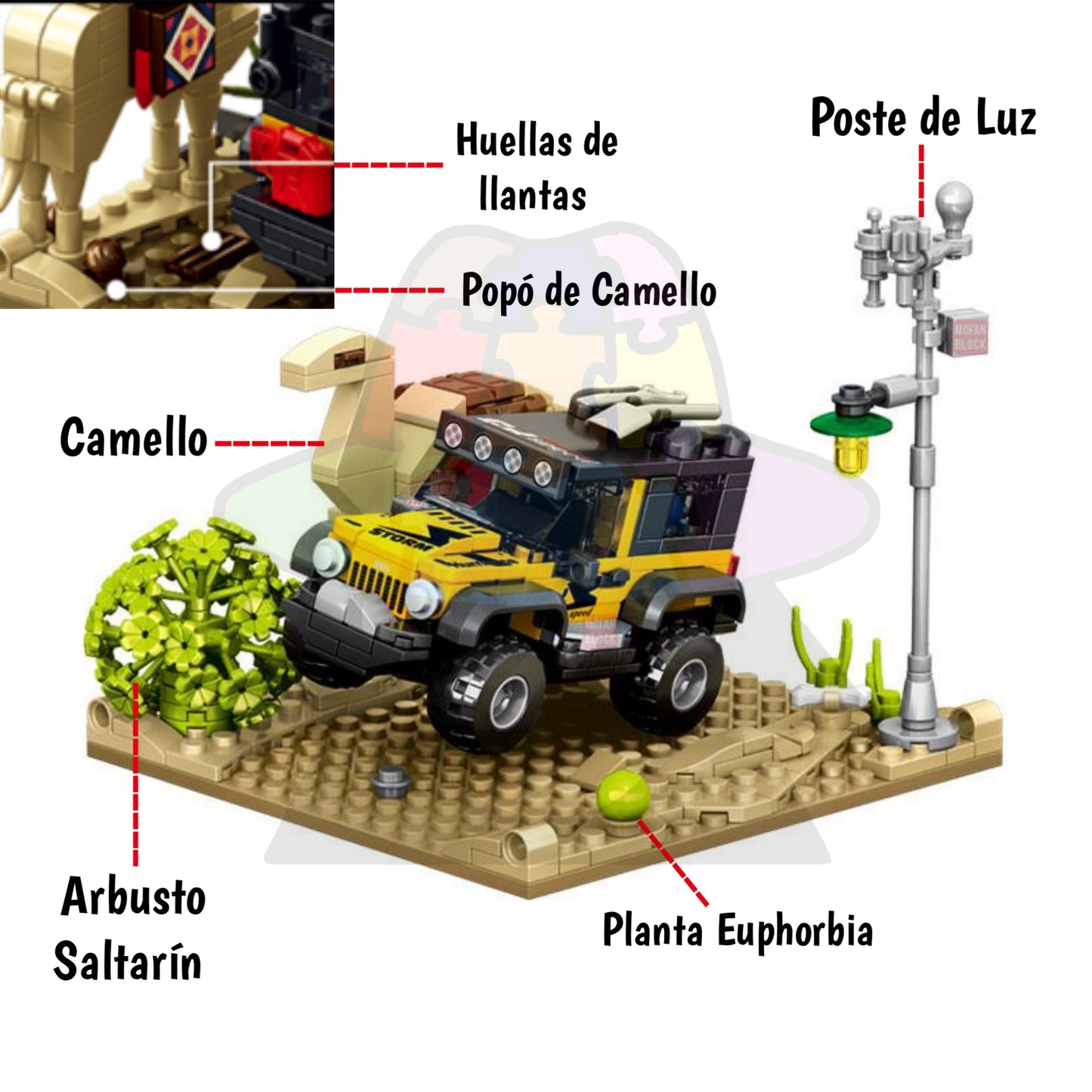 LEGO Jeep Wrangler Rubicon + Escenario