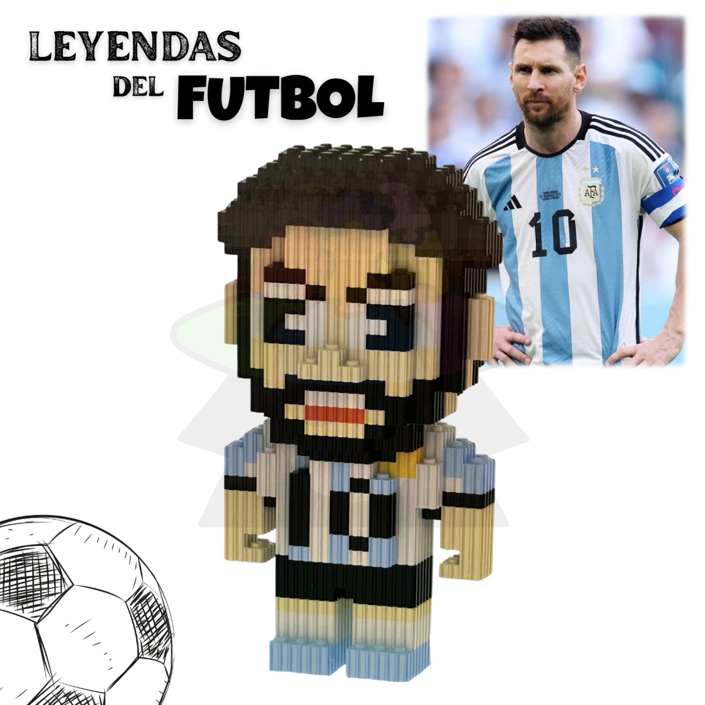 Armable 3D Messi | +1200 Piezas